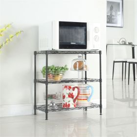 Concise 3 Layers Carbon Steel & PP Storage Rack, Kitchen Storage Rack RT