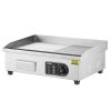 VEVOR Commercial Electric Griddle, 1600W Countertop Half-Flat Top Grill, 122°F-572°F Adjustable Temp