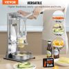 VEVOR Commercial French Fry Cutter with 4 Replacement Blades, 1/4″ and 3/8″ Blade Easy Dicer Chopper, 6-wedge Slicer and 6-wedge Apple Corer