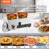 VEVOR Electric Soup Warmer, Dual 7.4QT Stainless Steel Round Pot 86~185°F Adjustable Temp