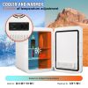 Vevor Mini Fridge for Bedroom, 10 Liter/12 Can Portable Fridges, Luxury Small Beverage Refrigerator for Skincare Food Breast Milk Chill