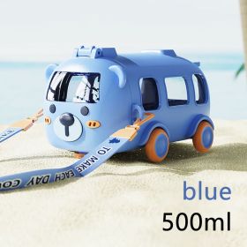 MZXS-711 Baby Bus Toy Water Cup (Color: Blue)