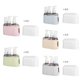 Travel Bottle FDA Spray Bottle Cosmetics Lotion Bottle Leak-proof Wash Storage Bottle (Option: 3 Piece Pink)